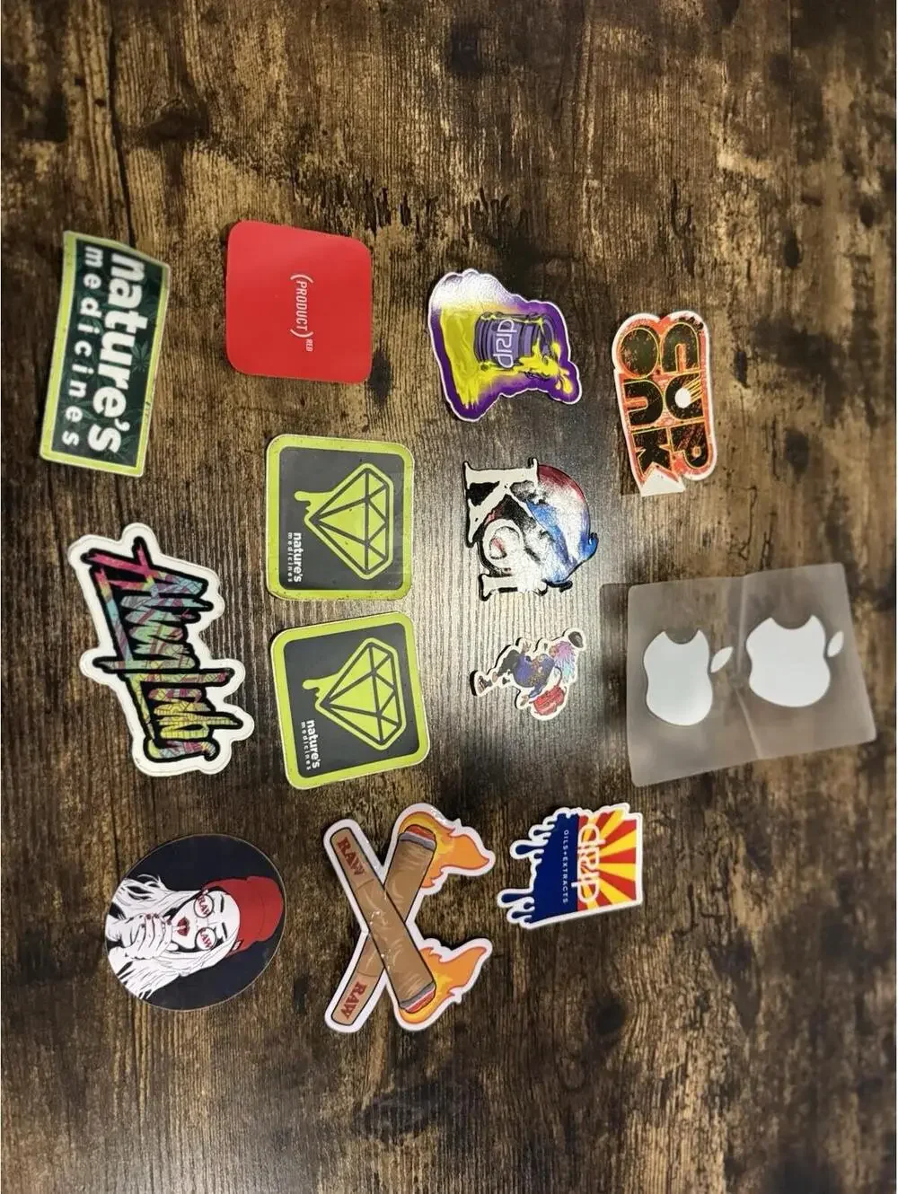Sticker Lot RAW Drip Apple Nature’s Medicines Streetwear Vinyl Decals Bundle